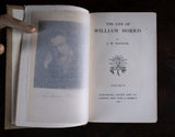 1899 The Life Of William Morris by J. W. Mackail. First Edition. 2 Volume Set. - Harrington Antiques