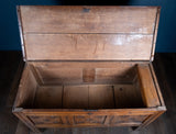 18th Century Oak Coffer With Carved Rosettes - Harrington Antiques