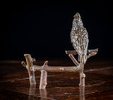 19th Century Bronze Cockatoo On Branch - Harrington Antiques