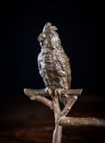 19th Century Bronze Cockatoo On Branch - Harrington Antiques