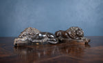 19th Century Bronze Lions After Anthony Canova - Harrington Antiques