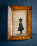 19th Century Bronzed Silhouette Of A Girl With Riding Crop - Harrington Antiques