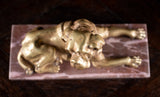 19th Century Gilt Bronze Mastiff Dog - Harrington Antiques