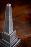 19th Century Pair of Black Marble Obelisks - Harrington Antiques