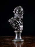 19th Century Serpentine Bust of Michelangelo - Harrington Antiques