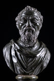 19th Century Serpentine Bust of Michelangelo - Harrington Antiques