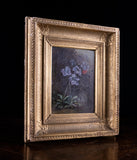 19th Century Still Life Of Butterfly & Flowers. Oil On Canvas. - Harrington Antiques