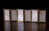 1878 Miniature London Almanac In Six-Fold Brass Glazed Travelling Mount