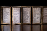 1878 Miniature London Almanac In Six-Fold Brass Glazed Travelling Mount