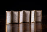 1878 Miniature London Almanac In Six-Fold Brass Glazed Travelling Mount