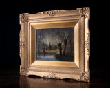 'The Willow Cutter', 19th Century Oil On Board.