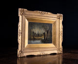 'The Willow Cutter', 19th Century Oil On Board.