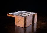 George III Mahogany & Parquetry Domed Tea Caddy