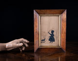 Silhouette of Child With Horse - Attributed to Augustin Edouart (1789-1861)