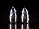 Novelty Silver Grotesque Pepper Pots by Frederick Brasted, London, 1880.