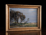 Kershaw Schofield (1875-1941) - Trees In Landscape. Oil On Board.