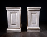 Large Pair of Neoclassical 'Limestone' Fibreglass Plinths