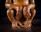 Large Early 20th Century Carved Chinese Monkey
