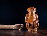 Large Early 20th Century Carved Chinese Monkey