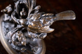 Louis Emile Cana (145 - c.1895) - Bird, Nest and Fledgings. Bronze.