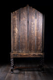 William & Mary Oak Glazed Bookcase On Stand, c.1680