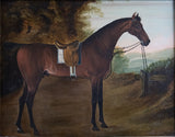 Early 19th Century Portrait Of A Bay Hunter Horse