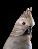 Carved Alabaster Parrot & Cockatoo, c.1920