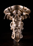 Gilt Terracotta Winged Siren Wall Brackets (With Provenance), c.1890