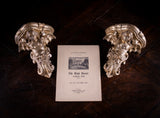 Gilt Terracotta Winged Siren Wall Brackets (With Provenance), c.1890