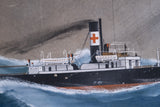 F. Corpuz (fl.1909) - Blue Cross Steamer In A Storm.
