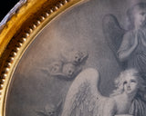 18th Century Engraving Of Weeping Angels