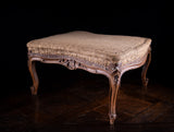 Louis XV Style Carved Beech Stool, c.1900