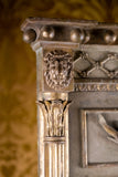 Large Regency Painted Pier Mirror With Lion Masks
