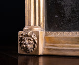 Large Regency Painted Pier Mirror With Lion Masks