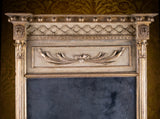 Large Regency Painted Pier Mirror With Lion Masks