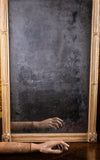 Large Regency Painted Pier Mirror With Lion Masks