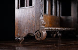 Gothic Carved Oak Hanging Shelf, c.1880