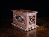 Gothic Revival Oak Letter / Correspondence Box, c.1880