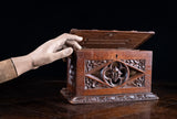 Gothic Revival Oak Letter / Correspondence Box, c.1880