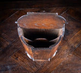 Large Elm Double Compartment Candle Box, c.1800