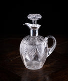 Silver & Cut Crystal Claret Jug by Fenton Brothers, 1903