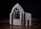 Rare Irish Bog Oak Miniature Gothic Architectural Ruin, c.1860