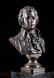 Bronze Bust Of Wolfgang Amadeus Mozart by Eugen Bormel (1858-1932) - Harrington Antiques