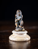 Bronze Monkey Wax Seal On Stand - Harrington Antiques