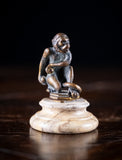 Bronze Monkey Wax Seal On Stand - Harrington Antiques