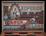 Complete Reeves & Son Superior Watercolours Artists' Box. C.1890. - Harrington Antiques