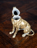 Early 20th Century Bronze Dog Inkwell - Harrington Antiques