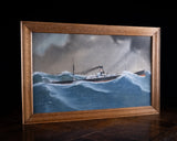 F. Corpuz (fl.1909) - Blue Cross Steamer In A Storm. - Harrington Antiques