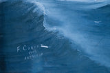 F. Corpuz (fl.1909) - Blue Cross Steamer In A Storm. - Harrington Antiques