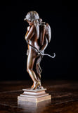Felix Sanzel (1829–1883) - Bronze Cupid In Thought - Harrington Antiques